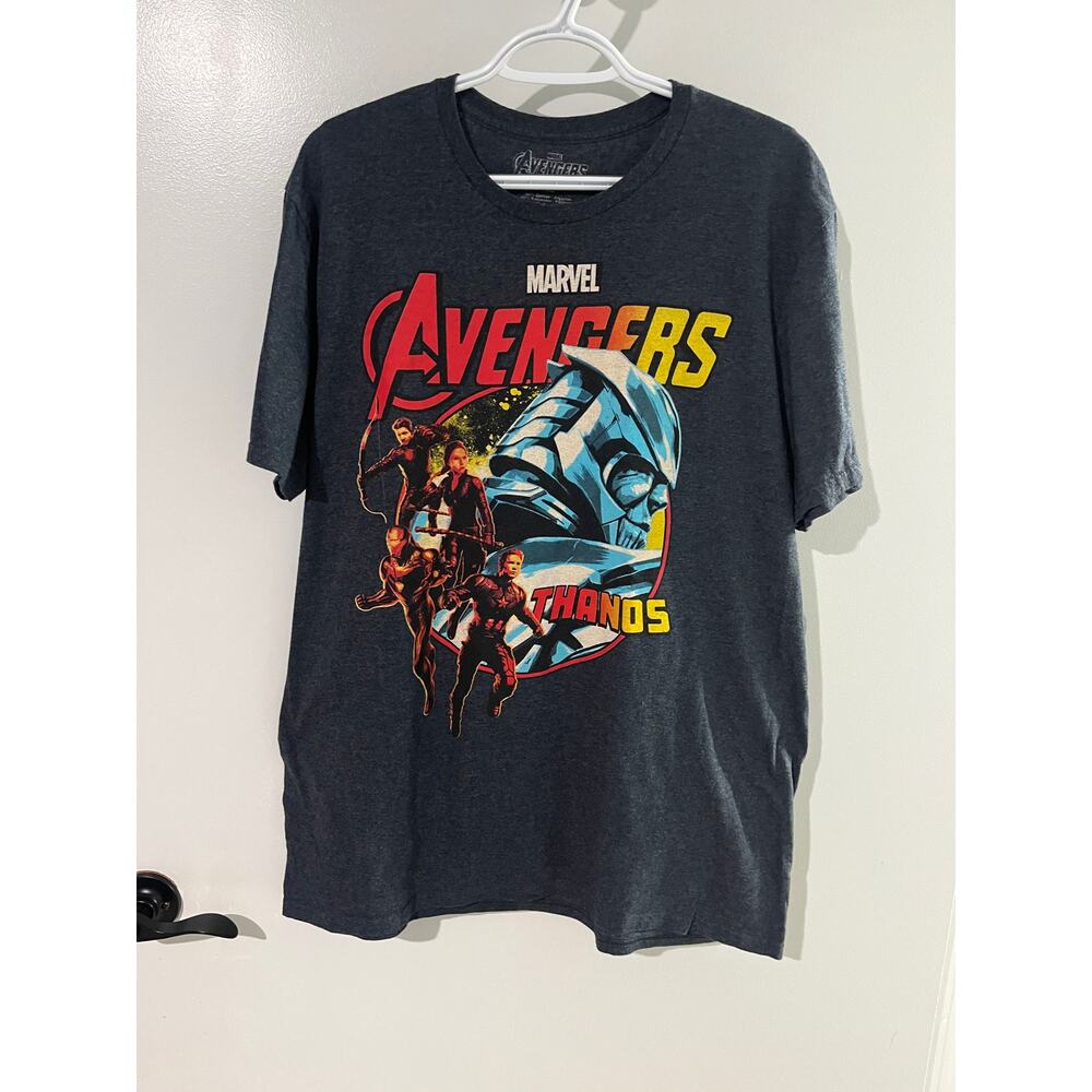 Marvel Avengers Thanos Dark Heather Grey Mens XL Tshirt